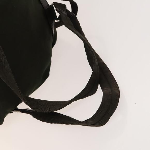 PRADA Backpack Nylon Khaki Silver - Picture 9 of 10